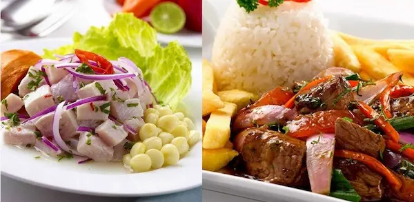 ceviche, lomo saltado, feria gastronomica 